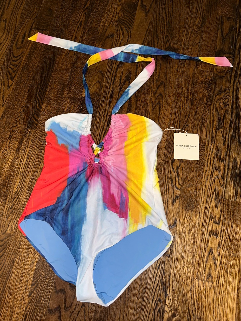 Mara Hoffman Aya Halter One-Piece Swimsuit